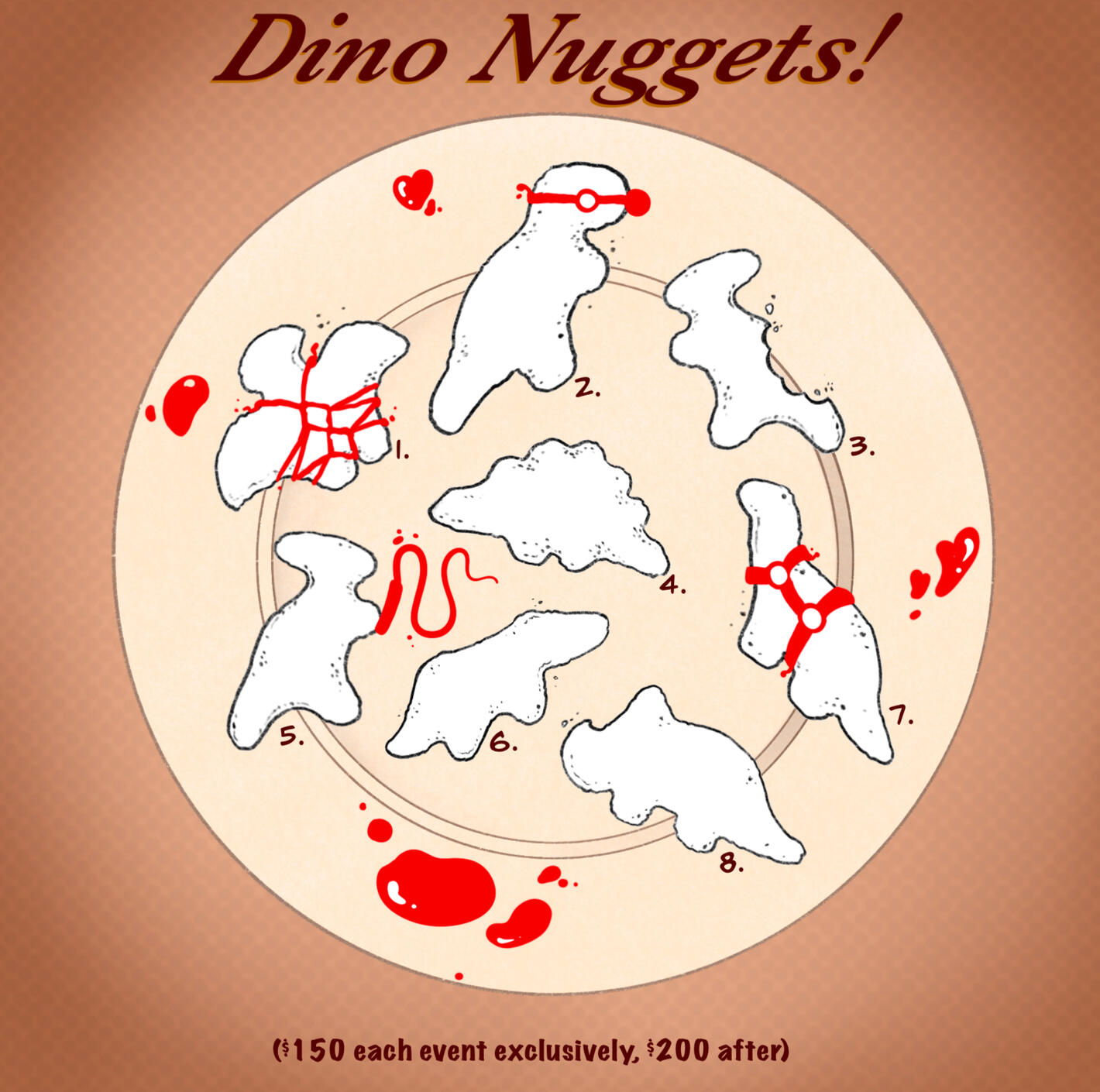Kinky dino nuggets flash sheet! Kinky dino nuggets flash sheet!